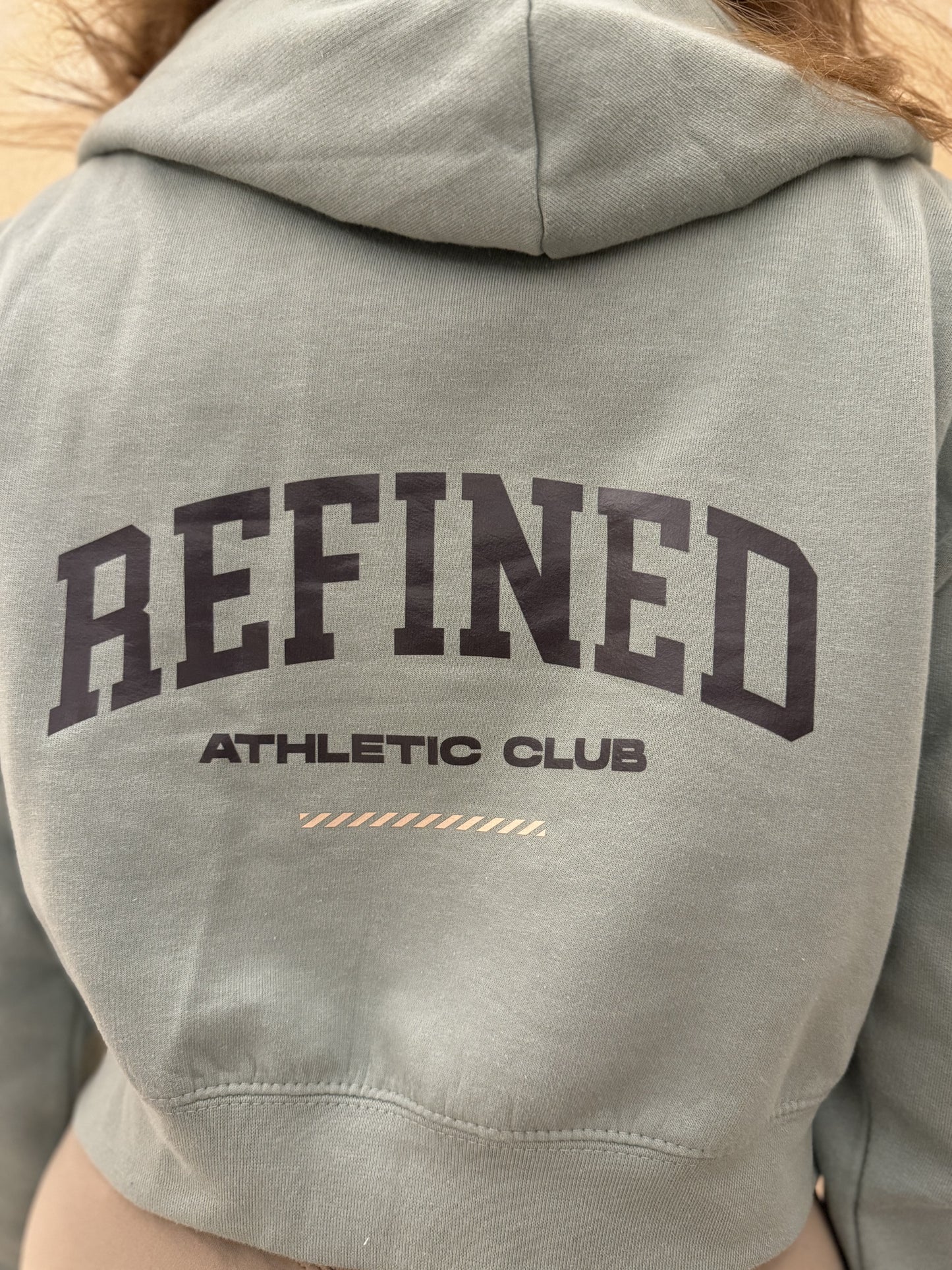 Refined Clothing - Women's Cropped Zip-Up Hoodie