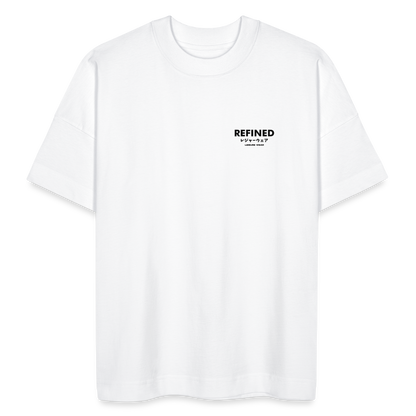 Oversized Japanese Back Print Light T-Shirt - white